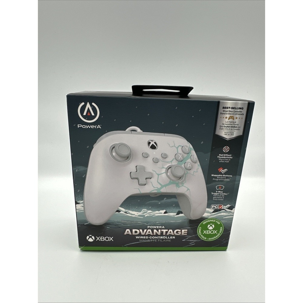 PowerA Advantage Wired Controller - XBox Series x S Artic Ice White